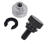 Amazicha Kit de montage d'écrou de boulon de selle en acier inoxydable noir compatible avec Harley Davidson Touring Sportster Softail Dyna 1996-2023