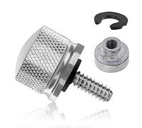 Amazicha Kit d'écrous de boulon de selle en aluminium chromé compatible avec Harley Davidson 1996-2023