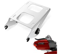 Amazicha Lot de 2 Porte-Bagages Amovibles chromés compatibles avec Harley Davidson Touring Street Glide/Electra Glide/Road Glide/Road King 2014-2021
