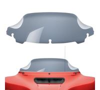 Amazicha Pare-brise à vague fumée de 17,8 cm compatible avec Harley Davidson Touring Street Glide/Electra Glide/Ultra Limited/Tri Glide FLHT FLHX FLHXS FLHTK (teint)