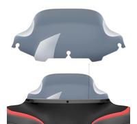 Amazicha Pare-brise à vague fumée de 20,3 cm compatible avec Harley Davidson Touring Street Glide/Electra Glide/Tri Glide FLHT FLHX FLHTCU FLHTC FLHTK (teint)