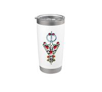 AMAZIGH ART LA LUMIERE DE MA CULTURE KABYLE Gobelet isotherme en acier inoxydable double paroi