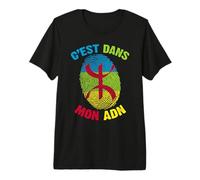 Amazigh C'est dans Mon ADN Imazighen Fier Kabyle in My DNA T-Shirt Haut de Gamme