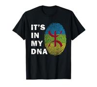 Amazigh In My DNA Proud Berber Kabyle Flag Amazigh Proud Men T-Shirt