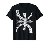 Amazigh Yaz avec motifs berbères, symbole traditionnel Imazighen T-Shirt