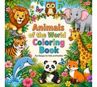 Amazing Animals Coloring Book: 30 Animal Coloring Pages with Color Reference Examples for Kids, Teens, Adults, and Animal Lovers