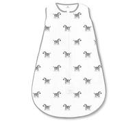 Amazing Baby by SwaddleDesigns, Gigoteuse en Mousseline pour Bébé avec Fermeture Éclair à Double Sens, Zèbres, Noir, Moyen, 6-12 Mois