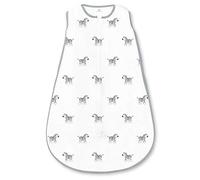 Amazing Baby by SwaddleDesigns, Gigoteuse en Mousseline pour Bébé avec Fermeture Éclair à Double Sens, Zèbres, Noir, Petit, 0-6 Mois