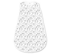 Amazing Baby Cotton Sleeping Sack with 2-Way Zipper, Little Village, Black, Small, 0-6 Months