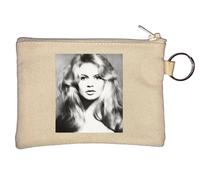 Amazing Blonde Girl Singer Artist Pop Star Culture Musique Chanson Flou Art Porte-monnaie Beige