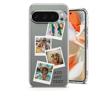 AMAZING Coque Personnalisée pour Google Pixel 7 - Personnalisable avec Votre Nom/Photo - TPU Souple - Qualité Premium, Design Durable Et Stylé - 4 Style Polaroid