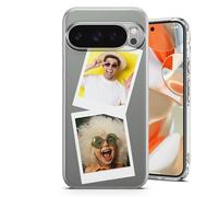 AMAZING Coque Personnalisée pour Google Pixel 8 - Personnalisable avec Votre Nom/Photo - TPU Souple - Qualité Premium, Design Durable Et Stylé - 2 Style Polaroid