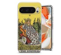 AMAZING Coque Tarot Carte L'Impératrice - Étui pour Google Pixel 6,7,8,9,10,a,Pro Series - Étui Transparent Anti-Choc TPU