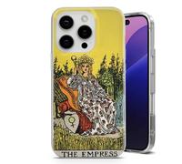 AMAZING Coque Tarot Carte L'Impératrice - Étui pour iPhone 6,7,8,X,XR,11,12,13,14,15,16,17, Air,e Series - Étui Transparent Anti-Choc TPU