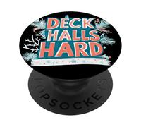 Amazing Deck The Halls Déclaration Dure pour Noël Coquin PopSockets PopGrip Adhésif