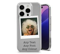 AMAZING Étui Personnalisé pour iPhone 16e - Coque Flexible en TPU - Personnalisez Votre Coque avec Images, Photos, Texte - Design Style Polaroid