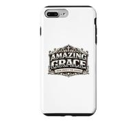 Amazing Grace How Sweet The Sound Cadeau d'hymne chrétien Coque pour iPhone 7 Plus/8 Plus