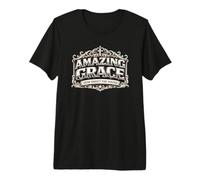 Amazing Grace How Sweet The Sound Cadeau d'hymne chrétien T-Shirt Haut de Gamme