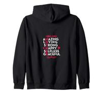 Amazing Loving Strong Happy Mother Sweat à Capuche