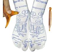 Amazing Reflexology Socks Gloves - Ensemble de massage des pieds et des mains, réflexologie | Chaussettes et gants de et sûrs pour une meilleure circulation sanguine
