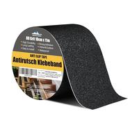 Amazing Works Bande adhésive antidérapante avec autocollant - 10 cm x 11 m - Haute traction - Pour revêtement de sol intérieur et extérieur - Pour escaliers, marches
