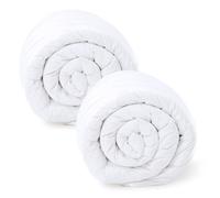 Amazinggirl Couette 200x140 cm - edredon Toutes Saisons 1 ou 2 Personne et couettes pour lit sans Housse Parure: 2 X Couette Blanche en Microfibre140 x 200 cm Oeko-Tex