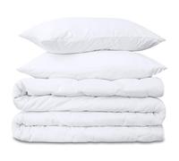 Amazinggirl Couette 220x200 cm - edredon Hiver 1 ou 2 Personne et couettes pour lit sans Housse Parure: Couette Blanche en Microfibre 200 x 220 cm avec 2 X Oreiller 80X80 cm Oeko-Tex