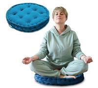Amazinggirl Coussin de Yoga et méditation zafu - Coussins de Sol Rond Oreiller Ergonomique Support idéal pour la Posture Relaxation Exercices intérieure et extérieure