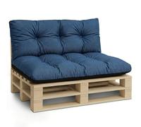 Amazinggirl Coussin Palette de Jardin Coussin d'assise 120 x 80 cm - Coussins Exterieur et Interieur Gros Oreiller pour d'assise canapé Banc Balcon Banquette et terrasse 120 x 80 Jean Lin Écologique