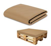 Amazinggirl Housse pour Coussin de Palette en Carton Mousse, Coussin compensé pour Matelas de Sol Housse: 120x80 cm - Idéal pour Meubles et Lits en palettes Oeko-Tex Beige