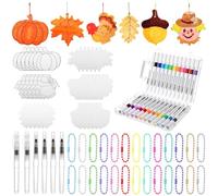 AmazingSpark Lot de 90 pièces de peinture texturée en mousse magique comprenant 30 feuilles de papier mousse 3D, 24 marqueurs de peinture acrylique, 6 pinceaux à eau pour fournitures de bricolage de