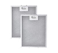 Amazinpure 2X 320 x 260 mm Filtre à Graisse Métallique Pour Hotte Ccooke & Lewis de Cuisine/Ventilation de Ventilateur D'extraction | Argent 320 x 260 mm