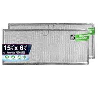 Amazinpure 71002111 WP71002111 Lot de 2 filtres à graisse pour grille d'aération de descente Remplace AP4089172 580029 7-15290 715290 AH2077593 39 20.3 Lot de 2 cm