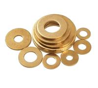 Amazleer 180pcs Rondelle Plate, M2/M2.5/M3/M4/M5/M6/M8/M10Joint Rondelle Plate en Laiton Assortiment pour L'étanchéité des Vis Bagues D'étanchéité-Livré avec Boîte