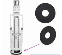 Amazleer 2pcs Joints de Valve Chasse d'eau de Toilette Rondelle de Valve de Chasse d'eau Joint en Caoutchouc de Valve de Chasse 24mm ID 72mm OD Compatible avec Siamp Skipper 45 Storm 33A (2)