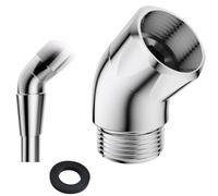 Amazleer Adaptateur de douchette à 135 ° avec joint en caoutchouc - Pièce articulée de qualité supérieure pour pommeau de douche - Coude pour douchette à main - Adaptateur de tuyau de douche