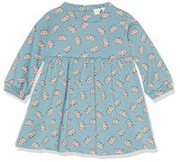Amazon Aware Robe-t-Shirt à Manches Longues en Coton Biologique Bébé Fille, Bleu Imprimé Renard, 24 Mois