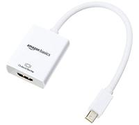 Amazon Basics 1 pièce Adaptateur Mini DisplayPort vers HDMI, Blanc