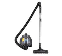 Amazon Basics 15KC-71EU4 Aspirateur sans Sac à Cylindre, Puissant pour Sols Durs et Tapis, Filtre Hepa, Compact et Léger, 700 W, 1,5 L, Noir/Bleu