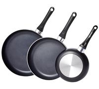 Amazon Basics 3 pièces poêles antiadhésives, 20 cm, 25 cm, 30 cm, Noir