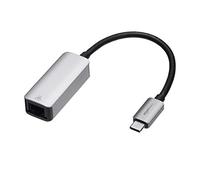 Amazon Basics Adaptateur Aluminium USB 3.1 Type-C vers Gigabit Ethernet RJ45, Gris 5,23 cm x 2,06 cm x 1,5 cm
