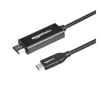 Amazon Basics Adaptateur pour Câble Unidirectionnel USB-C (Source) vers HDMI (Écran), Compatible Thunderbolt 3, 4K à 30Hz, 0,9m, Noir
