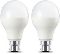 Amazon Basics Ampoule LED à baïonnette B22 A67, 14W (équivalent ampoule incandescente de 100W), blanc chaud, dimmable - Lot de 2