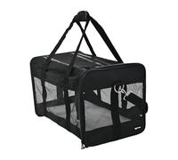 Amazon Basics AMZSC-002 Sac de Transport à Parois Souples pour Animal Chien de Compagnie Noir Taille M, L 42 x l 27 x H 28 cm