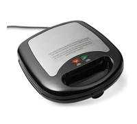 Amazon Basics Appareil à croque-monsieur 3 en 1 avec plaques amovibles 700 W, Noir