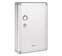 Amazon Basics Armoire à avec 24 Clé emplacements, 31.5 x 21.59 x 6.2 cm, argenté