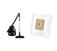 Amazon Basics Aspirateur avec sac, 1,5L, énergie A, moteur haute efficacité & Lot de 4 sacs d'aspirateur G51 avec traitement anti-odeurs