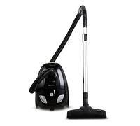 Amazon Basics Aspirateur avec sac, puissant, pour sols durs et tapis, filtre HEPA, compact et léger, 700 W, 1,5 L, Noir
