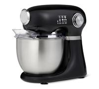 Amazon Basics Batteur sur pied, pétrisseur et mélangeur, bol de 5 L, avec 12 vitesses et impulsion, 1 000 W, Taille L, Noir