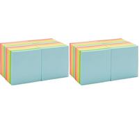 Amazon Basics blocs de notes Carrée adhésives repositionnables,7,6 x 7,6 cm, Lot de 48, couleurs Assortiment